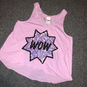 PINK victoria's secret tank top sequins
